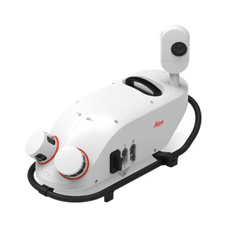 Side view of the Leica Pegasus TRK300, highlighting its GNSS and IMU integration for precise georeferencing, delivering adaptable and reliable positioning for extended-range 3D mobile mapping.